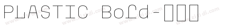 PLASTIC Bold字体转换
